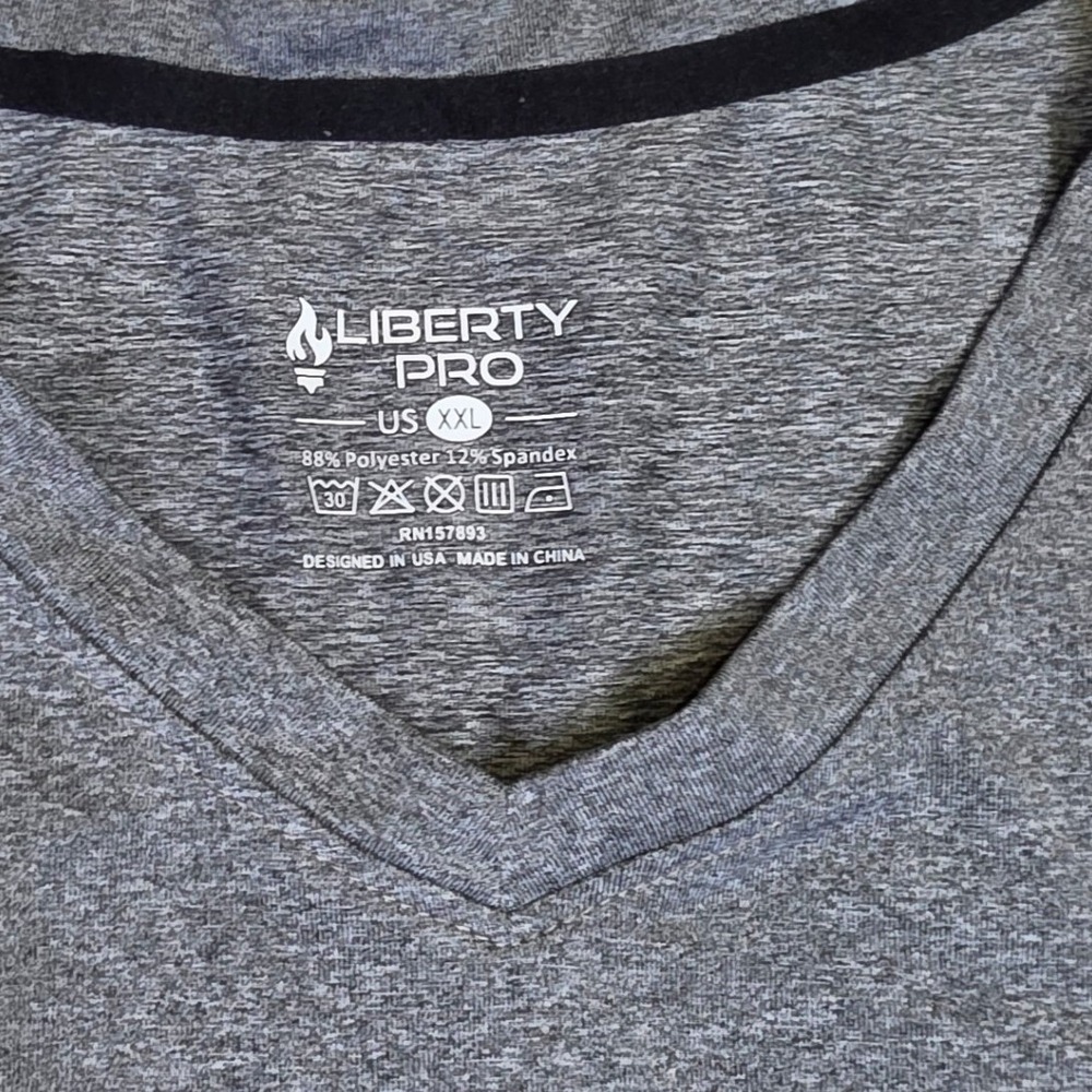 Mens XXL Shirt Lot Jachs Long Sleeve Waffle Thermal Liberty Pro V-Neck Tee Gray - Picture 3 of 8